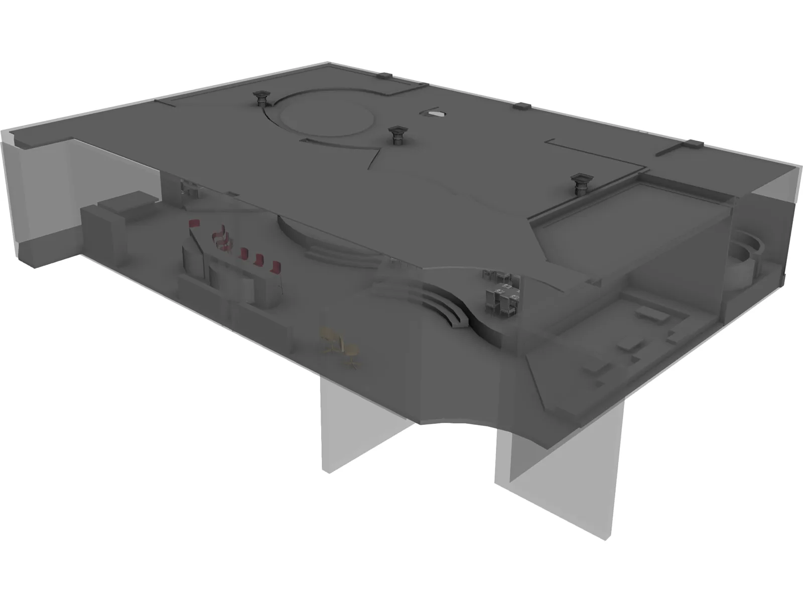 Restaurant 3D Model main preview