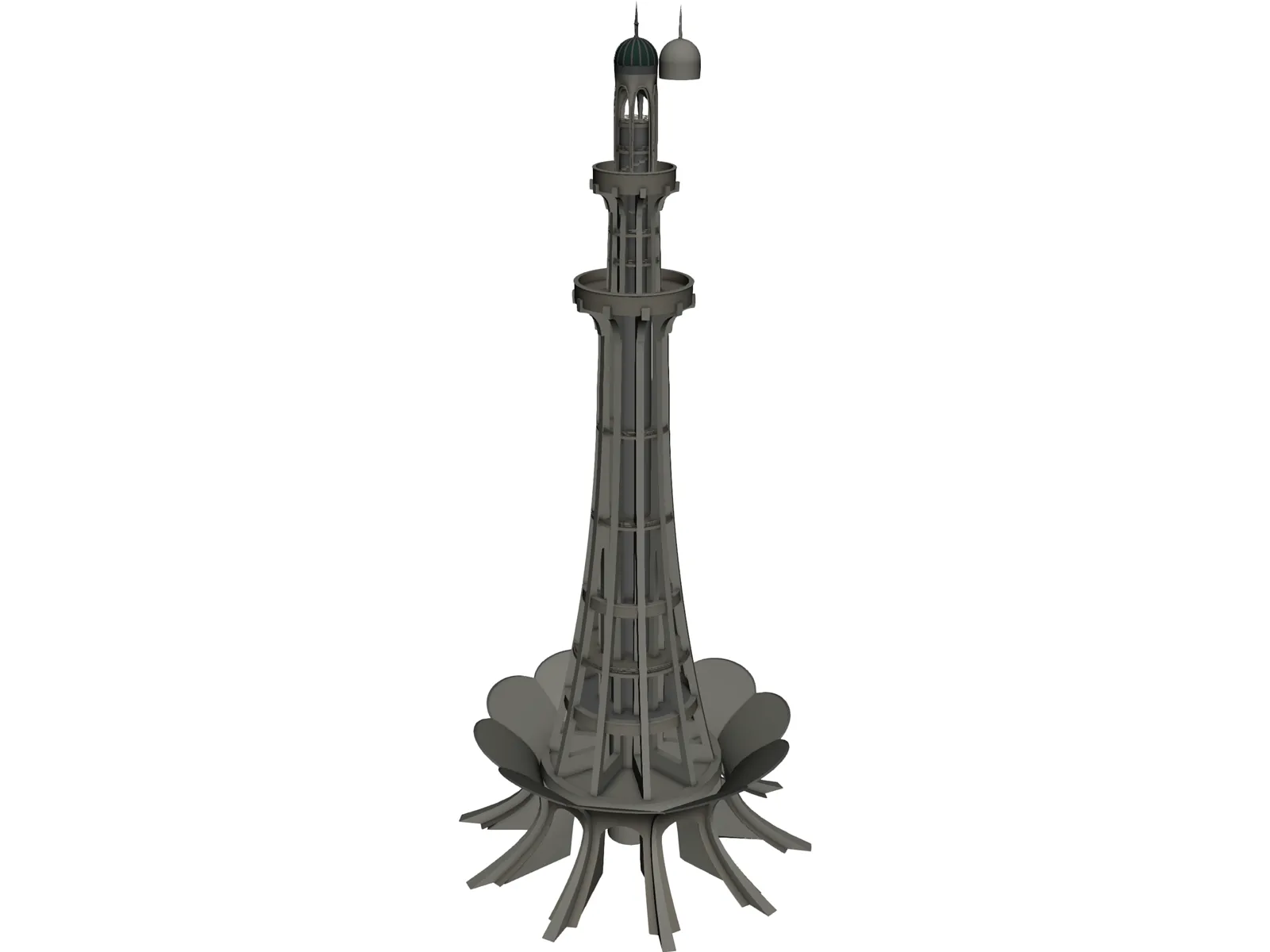Minar-e-Pakistan 3D Model main preview