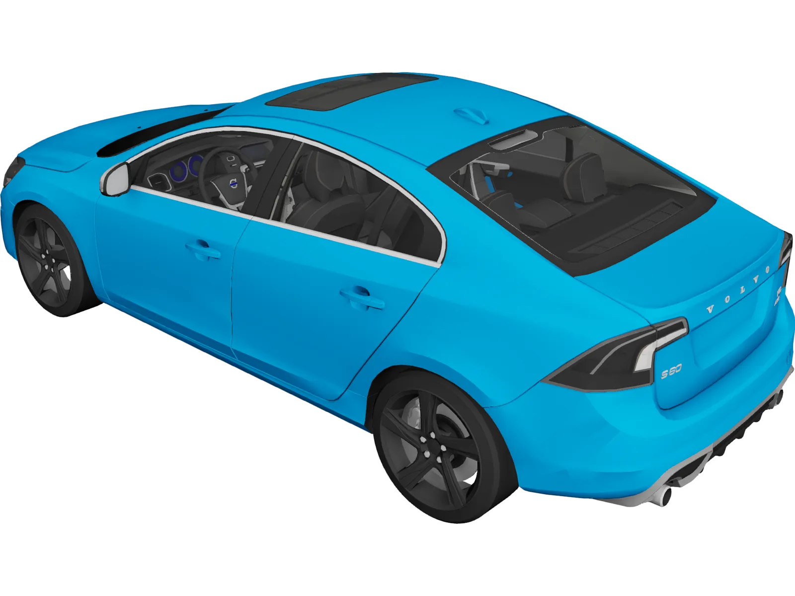 Volvo S60 3D Model main preview