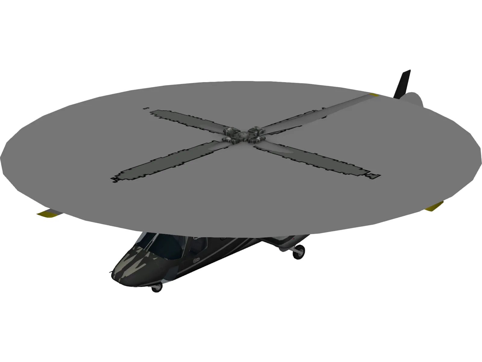 Bell 430 3D Model main preview