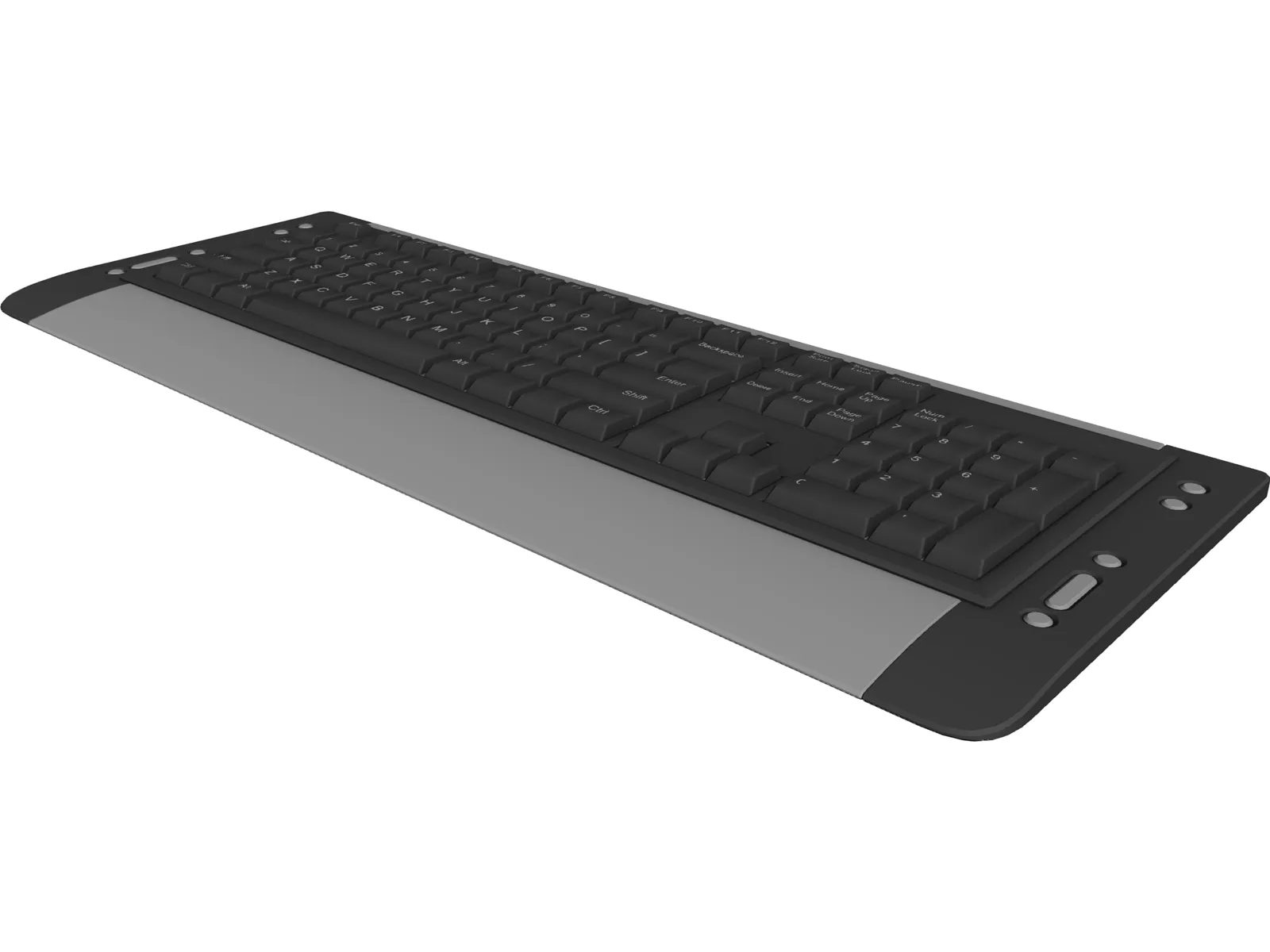 Keyboard 3D Model main preview