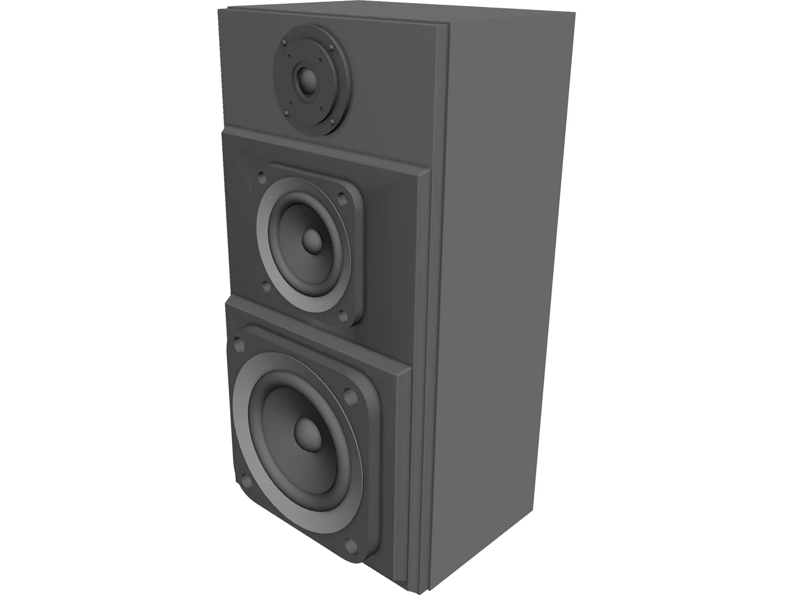 Speaker 3D Model main preview