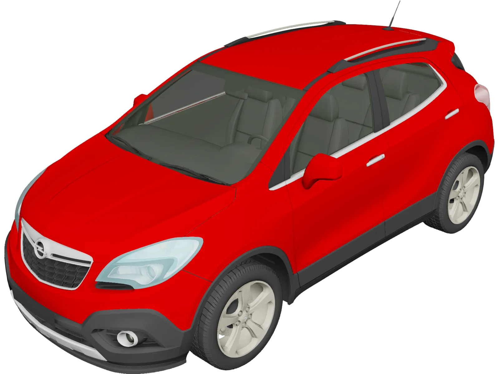 Opel Mokka (2013) 3D Model main preview