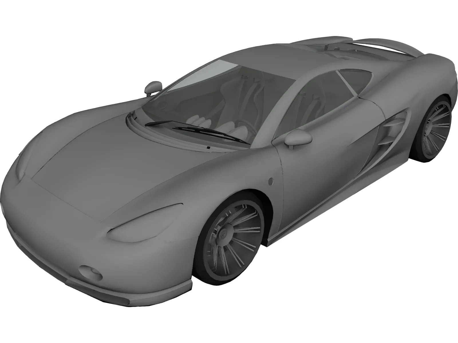Ascari KZ1 Spyder 3D Model main preview