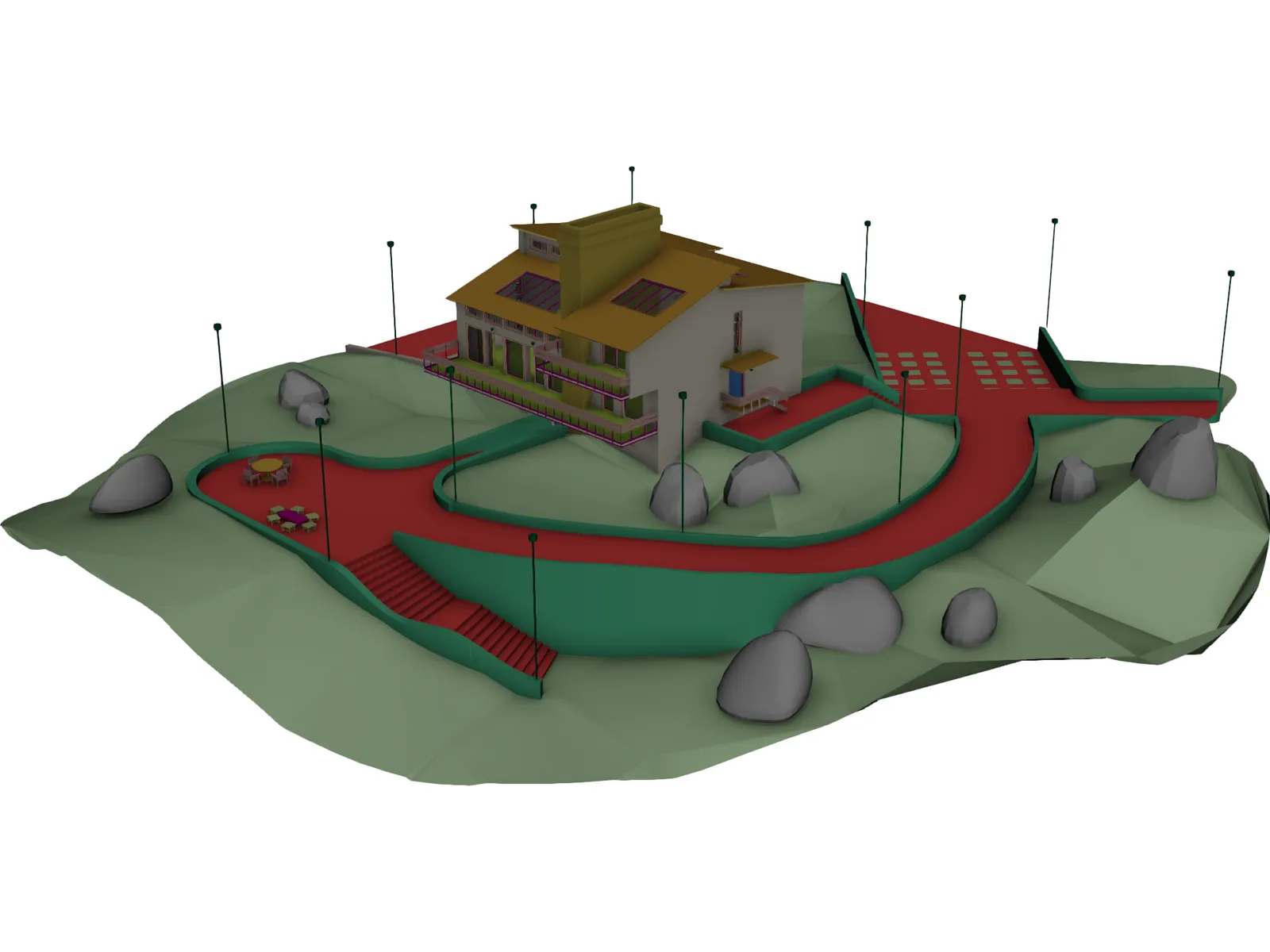 House 3D Model main preview