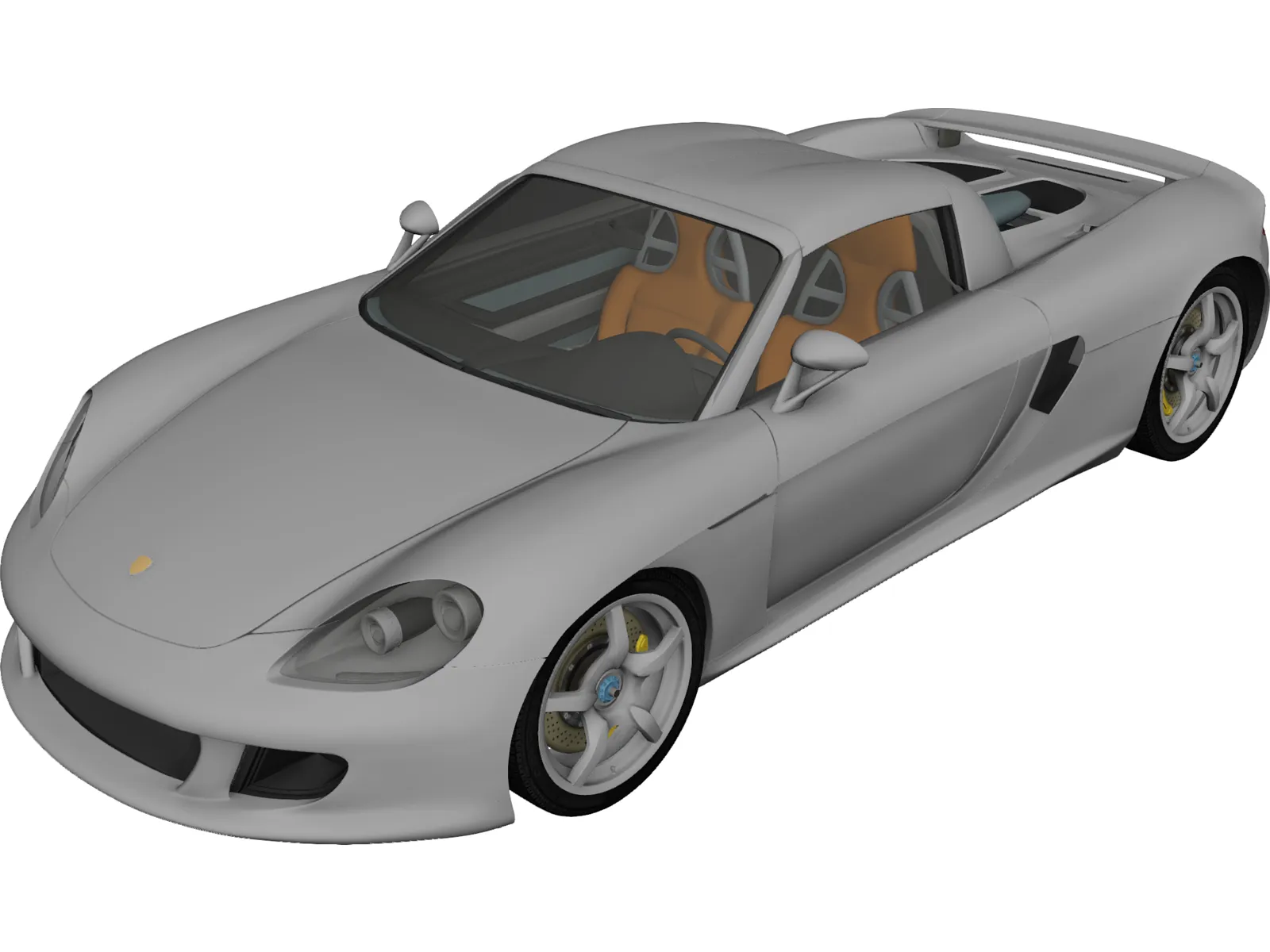 Porsche Carrera GT (2003) 3D Model main preview