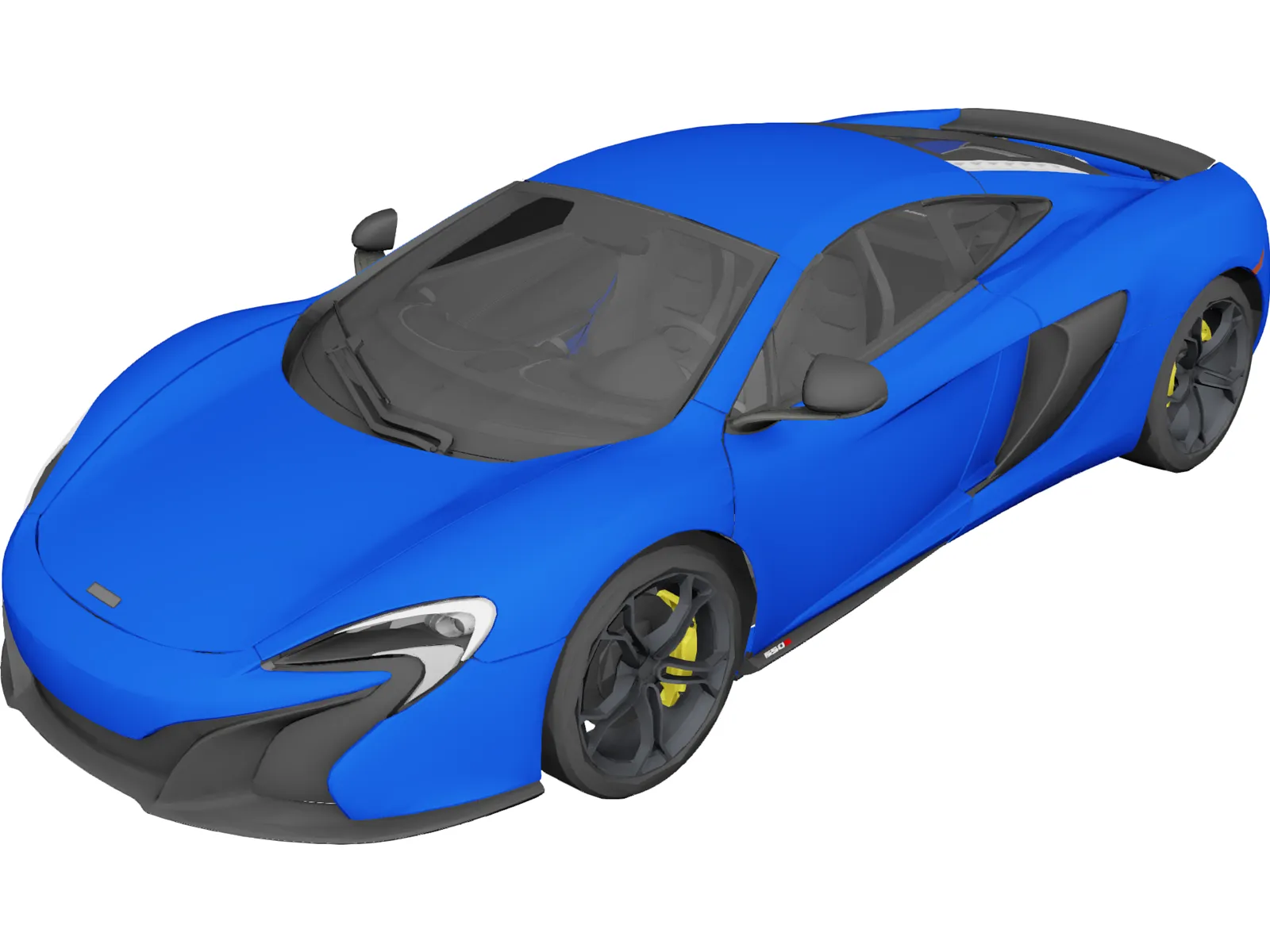 McLaren 650S (2015) 3D Model main preview