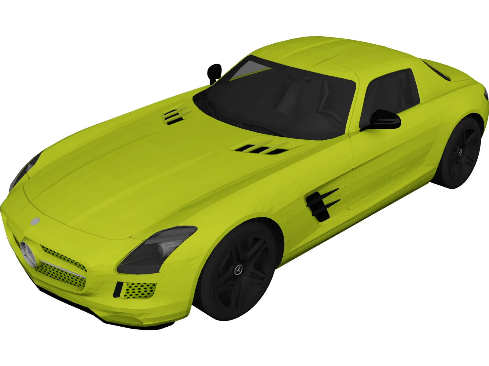 Mercedes-Benz SLS AMG Electric Drive (2014) 3D Model main preview