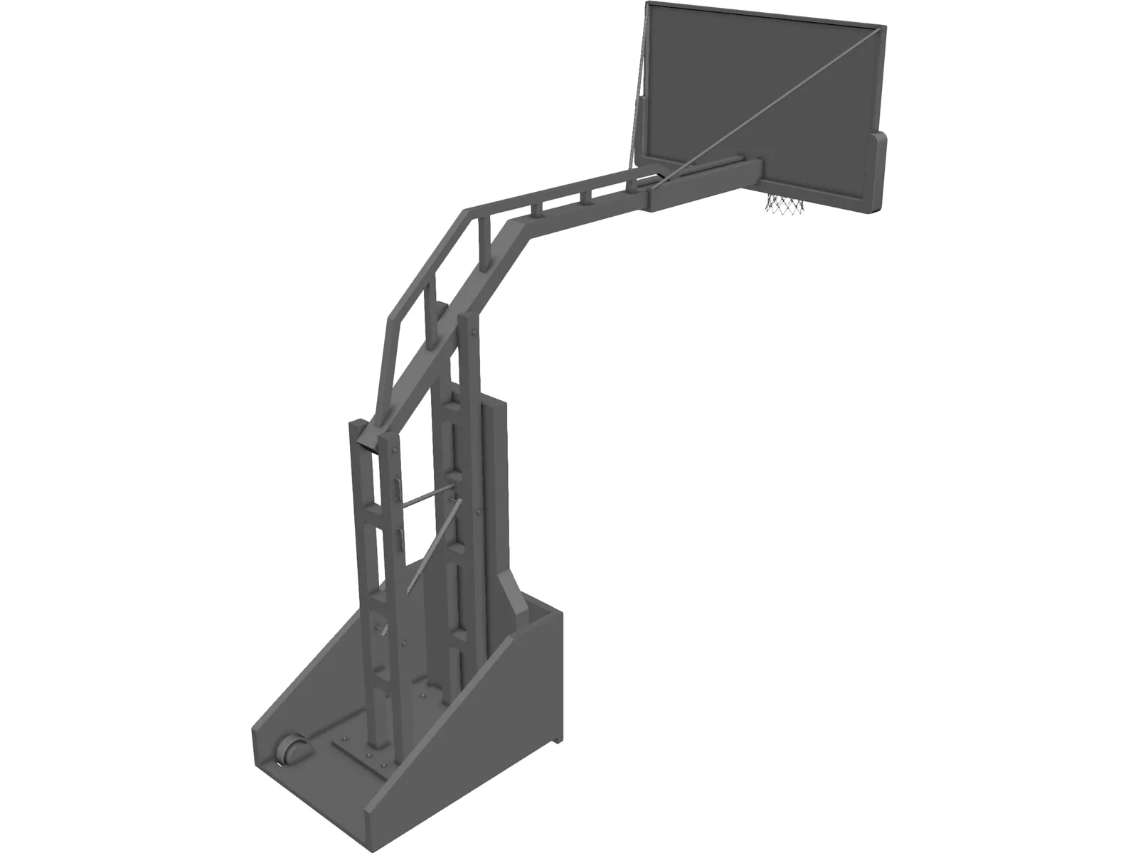 Basketball Stand 3D Model main preview