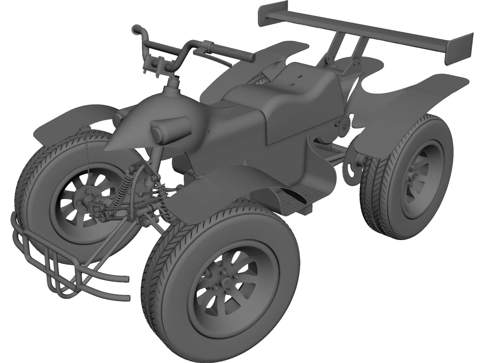 Quad Concept 3D Model main preview