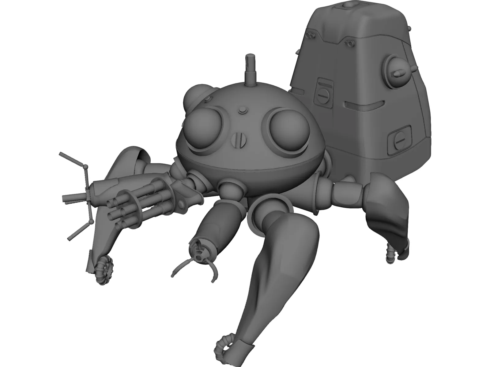 Tachikoma Robot 3D Model main preview