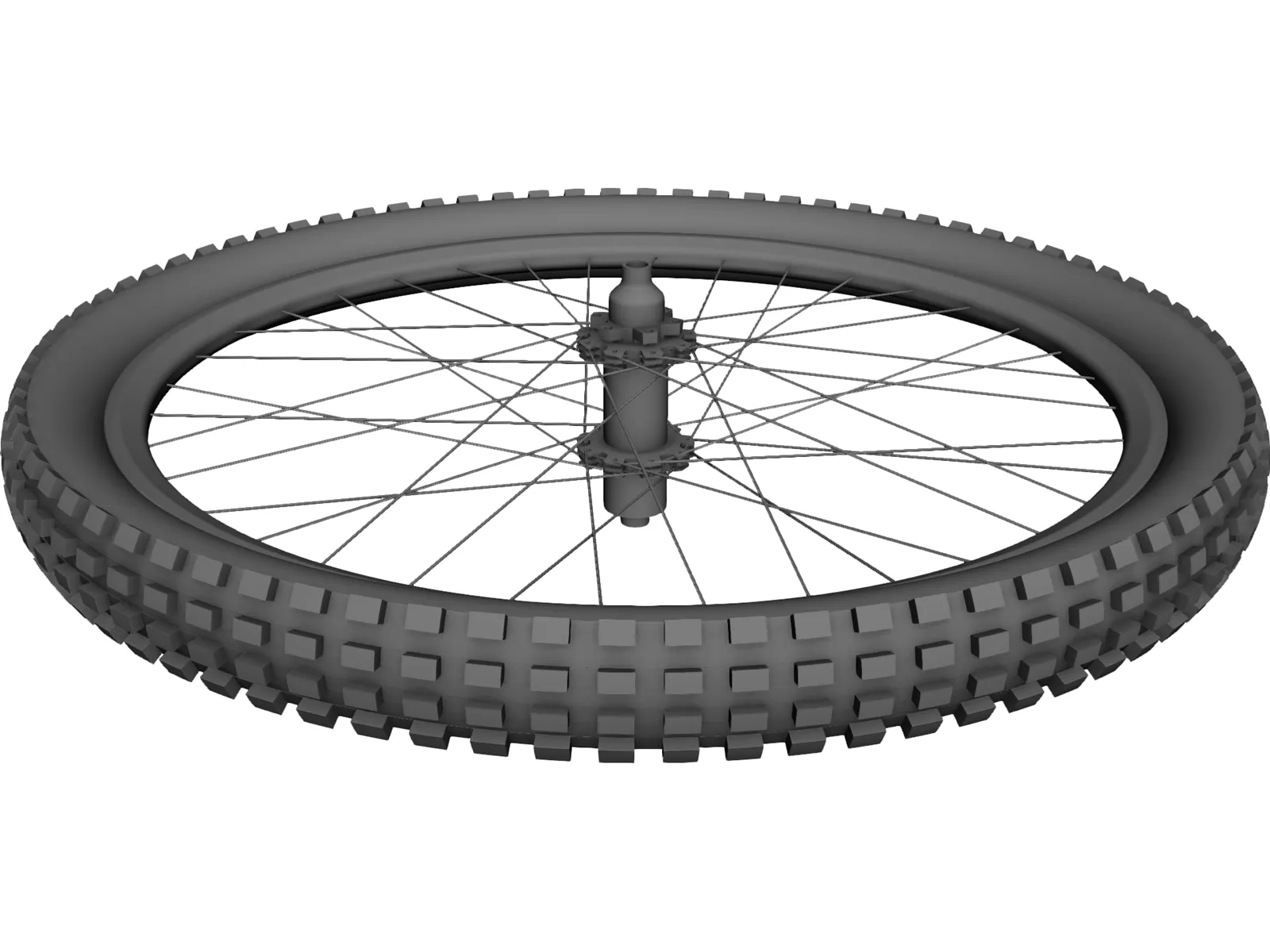 MTB 26 Inch Rear Wheel 3D Model main preview