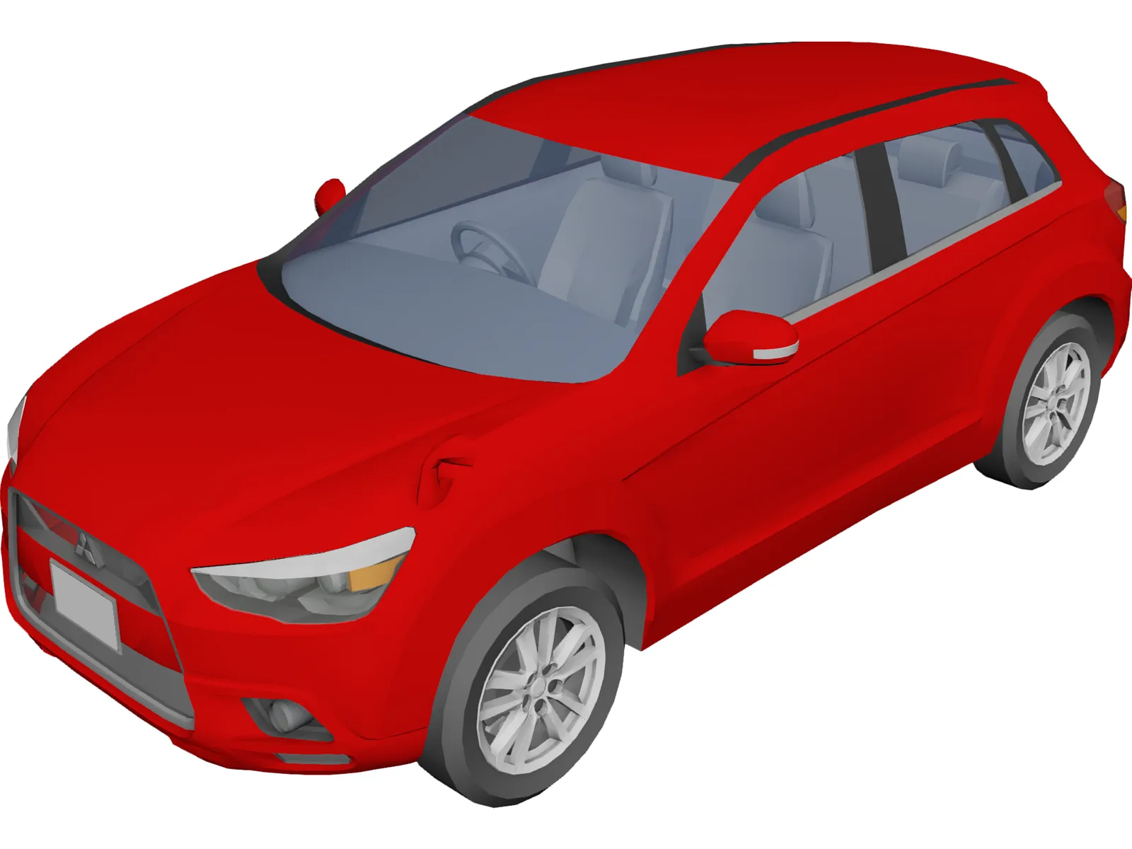Mitsubishi ASX 3D Model main preview
