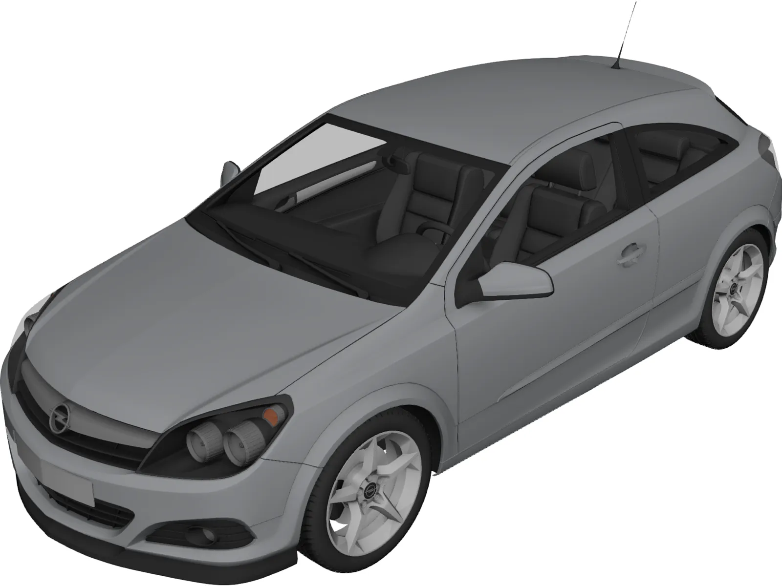 Opel Astra 3D Model main preview