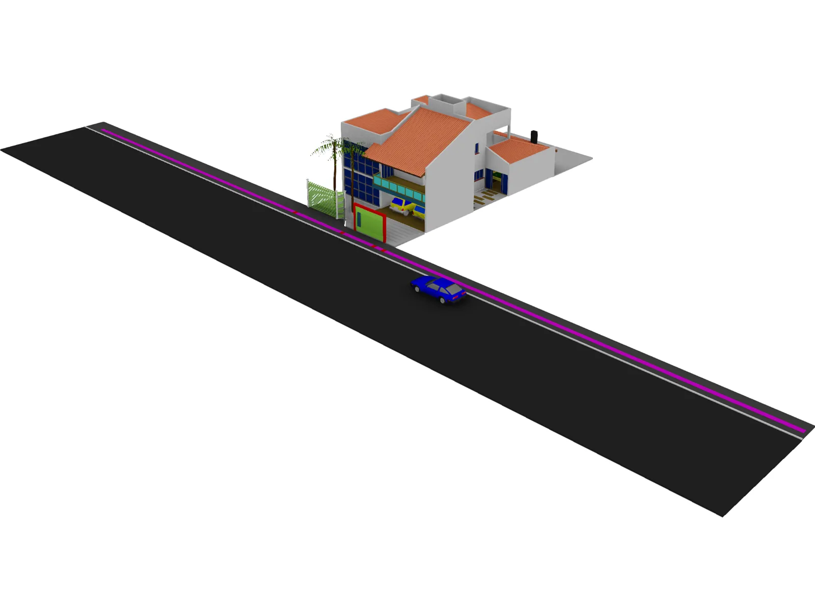 Villa 3D Model main preview