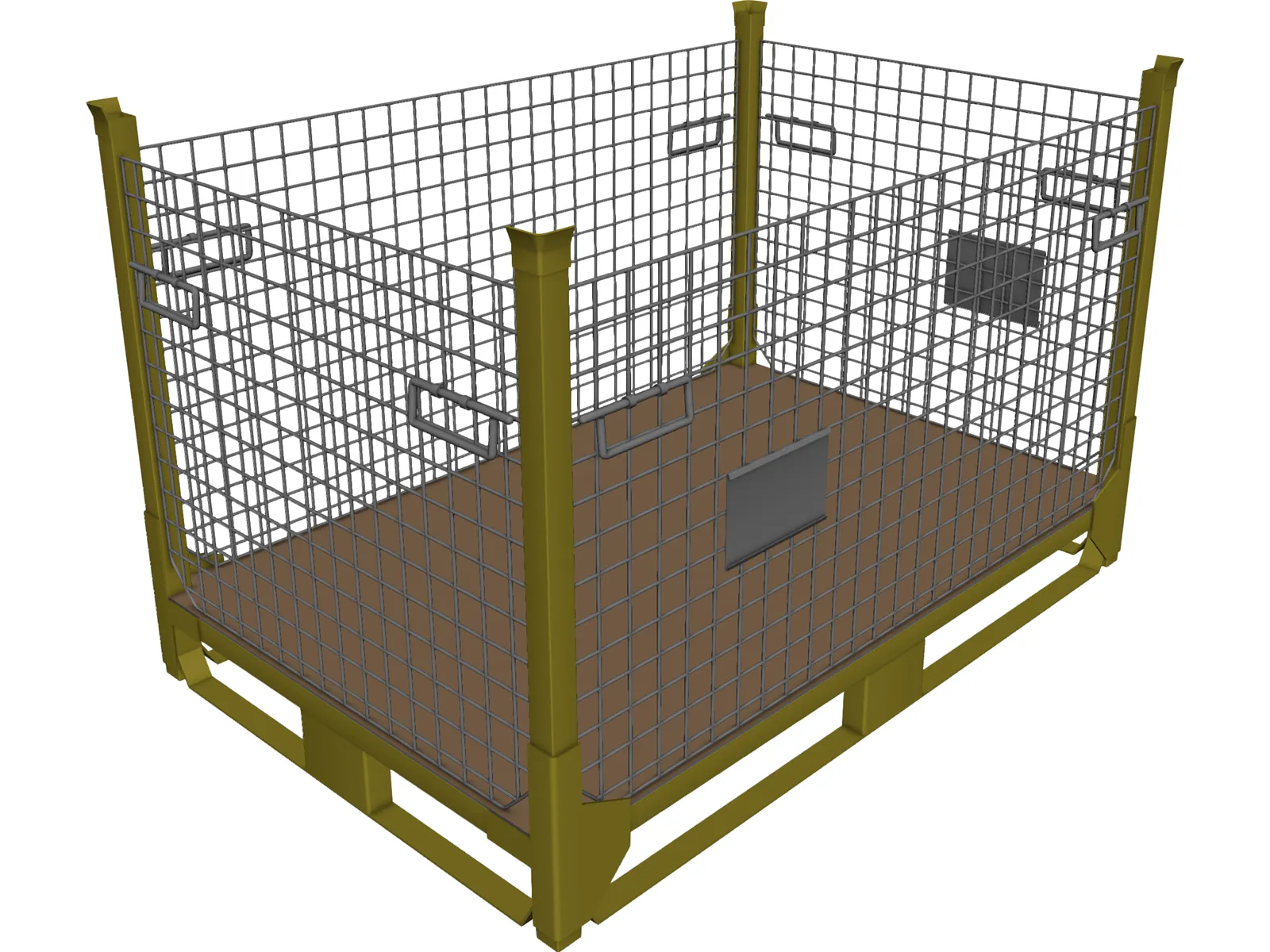 Container Metallic 3D Model main preview