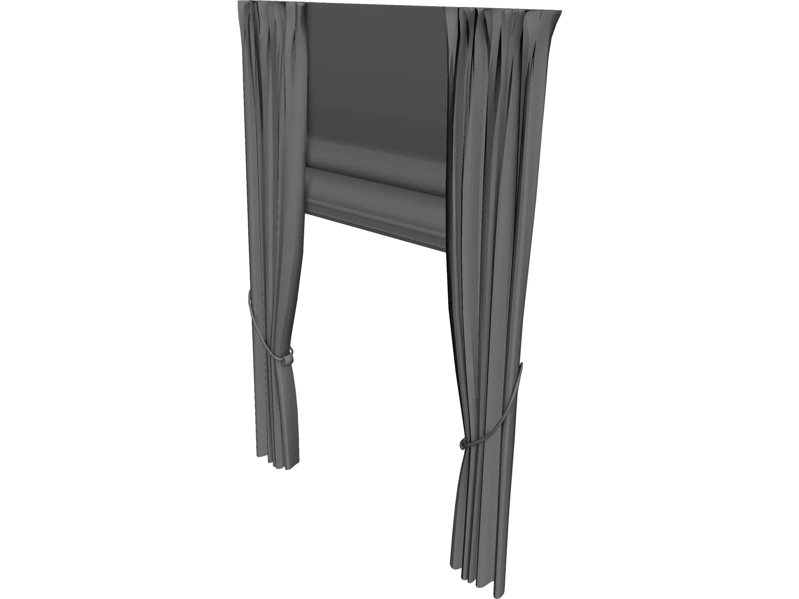 Curtain 3D Model main preview