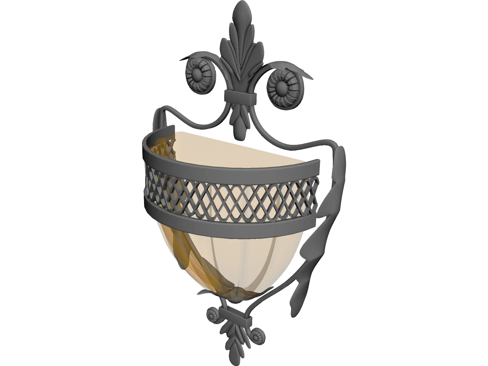 Modern Wall Lamp 3D Model main preview