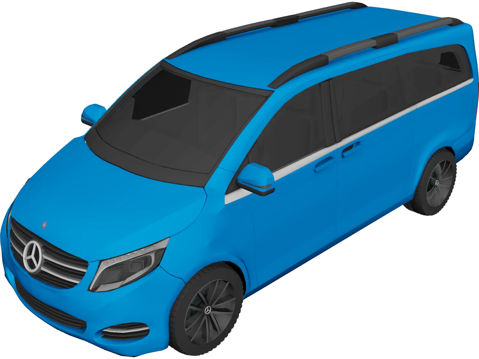 Mercedes-Benz V-Class CDI (2014) 3D Model main preview