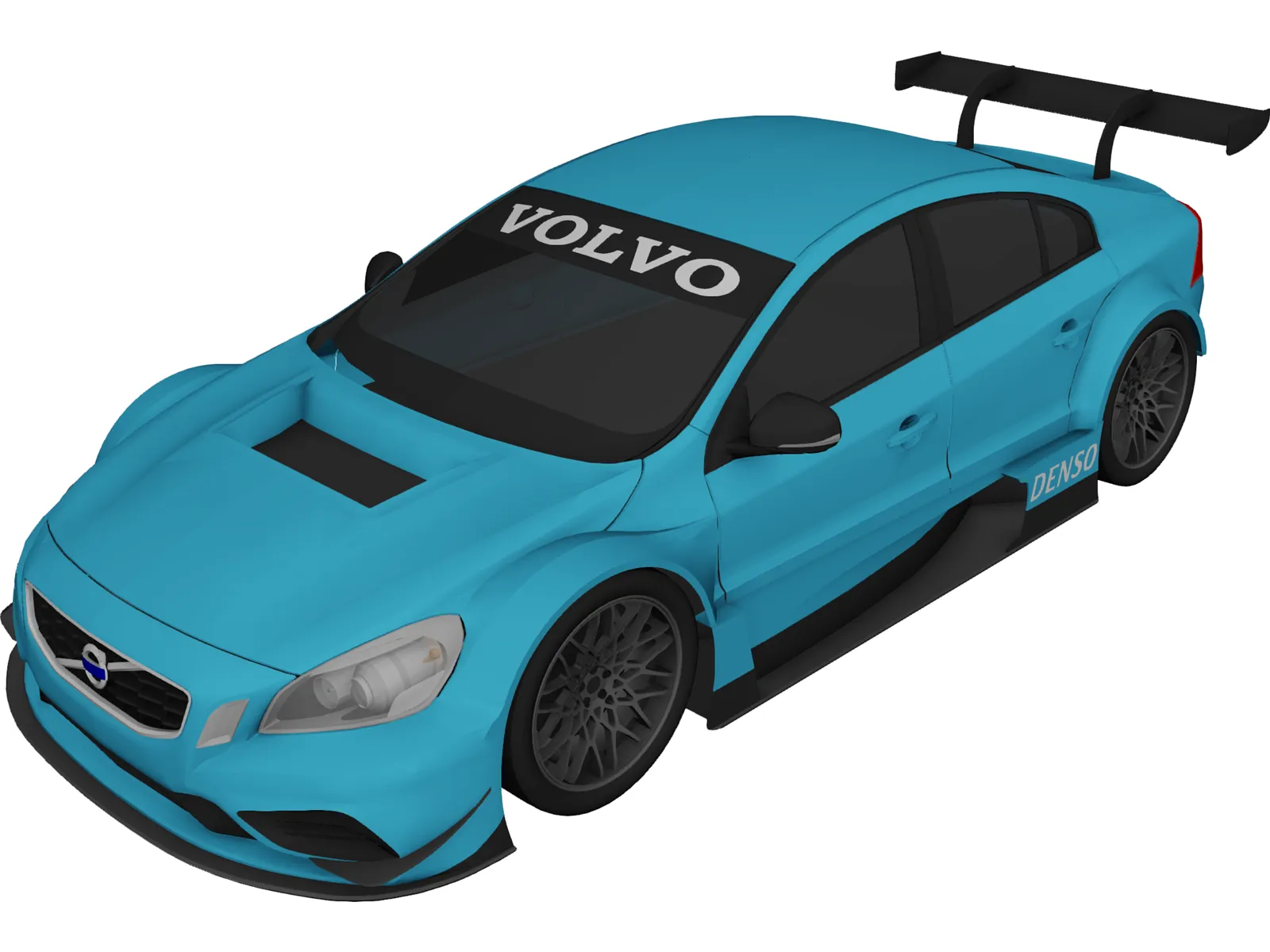 Volvo S60 STCC (2011) 3D Model main preview
