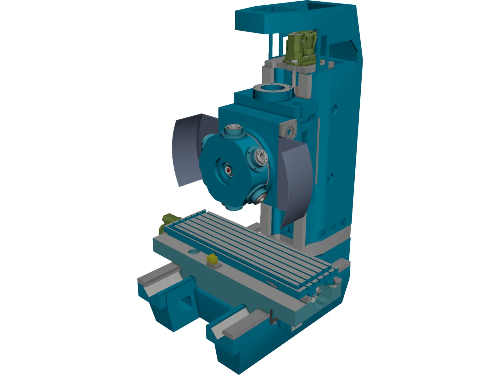 Milling Machine 3D Model main preview
