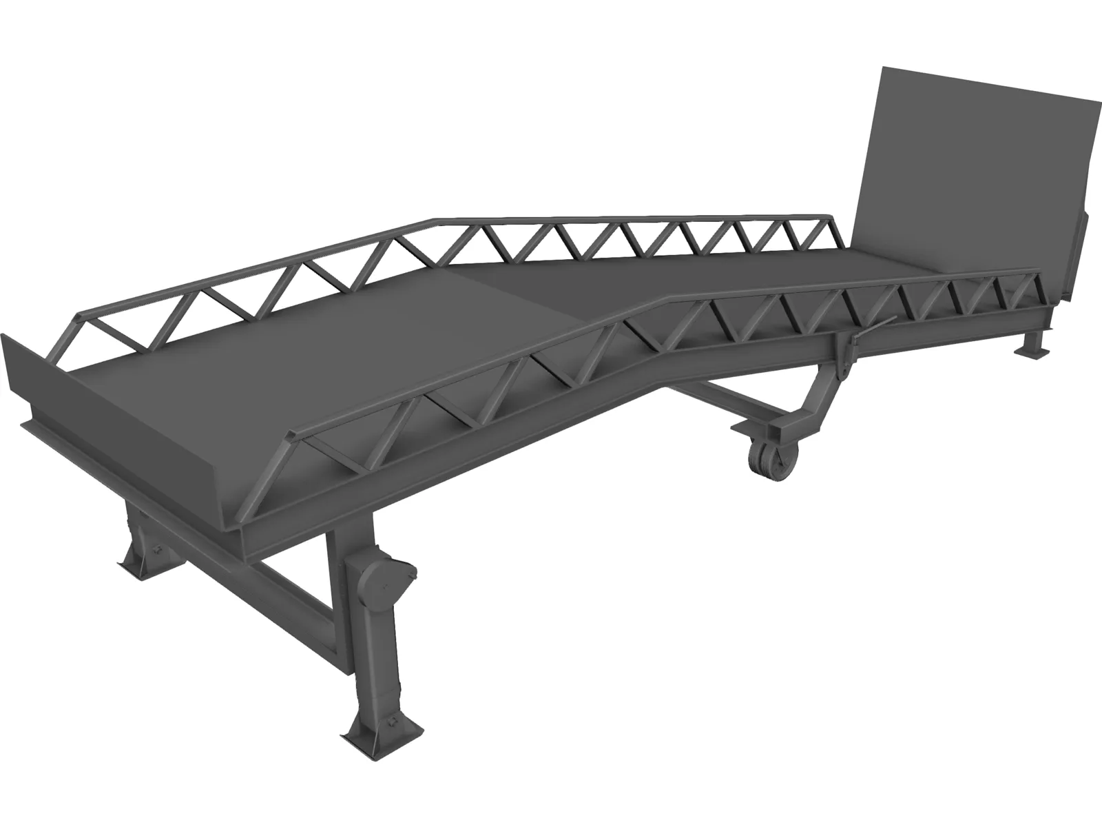 Forklift Ramp 3D Model main preview