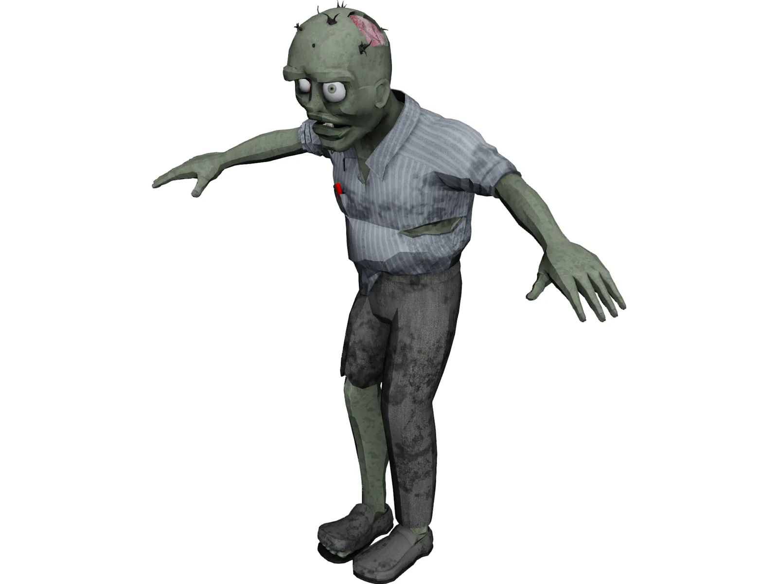 Zombie Rig 3D Model main preview