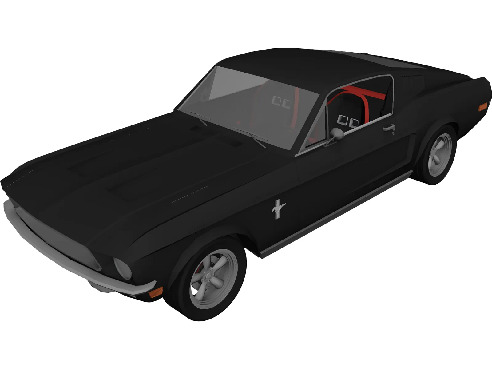 Ford Mustang Fastback Evolution 3D Model main preview