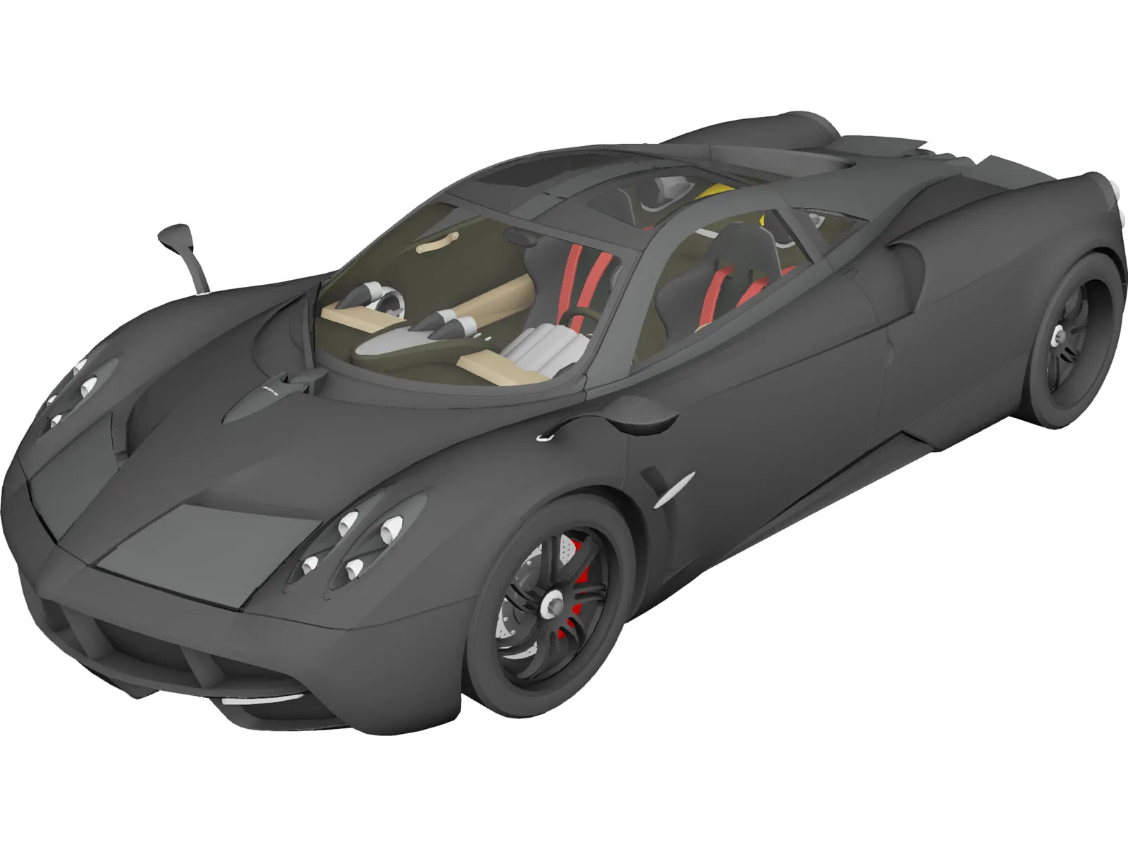 Pagani Huayra (2012) 3D Model main preview