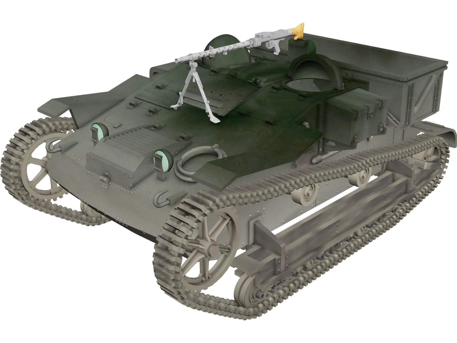 Renault UE Chenillette 3D Model main preview