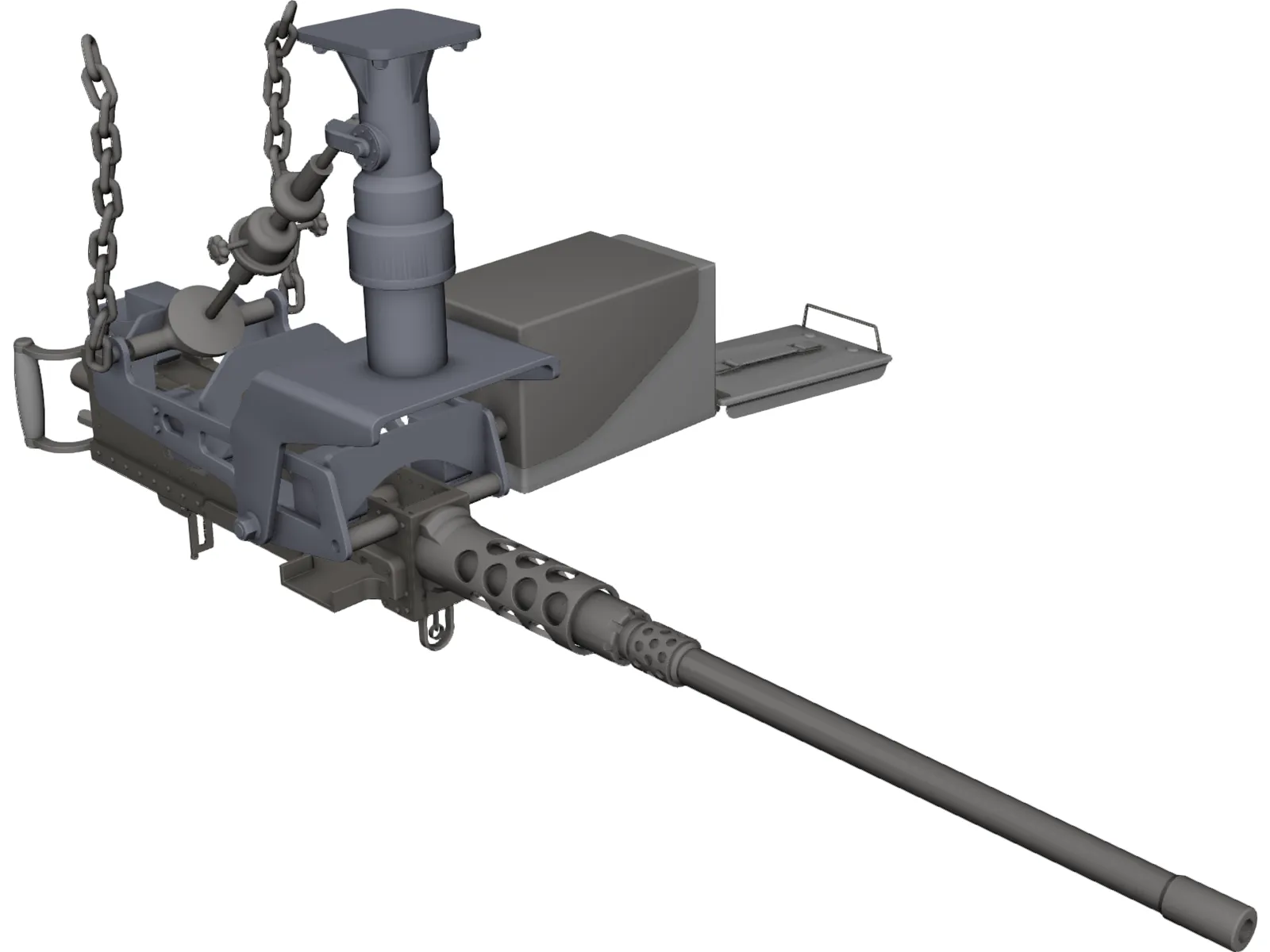 Browning 50 cal. 3D Model main preview