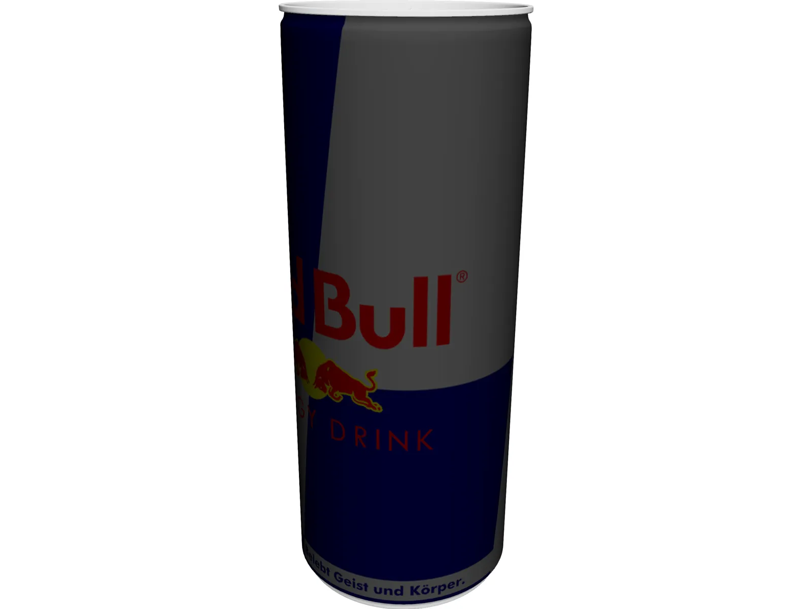 Red Bull Can 3D Model main preview