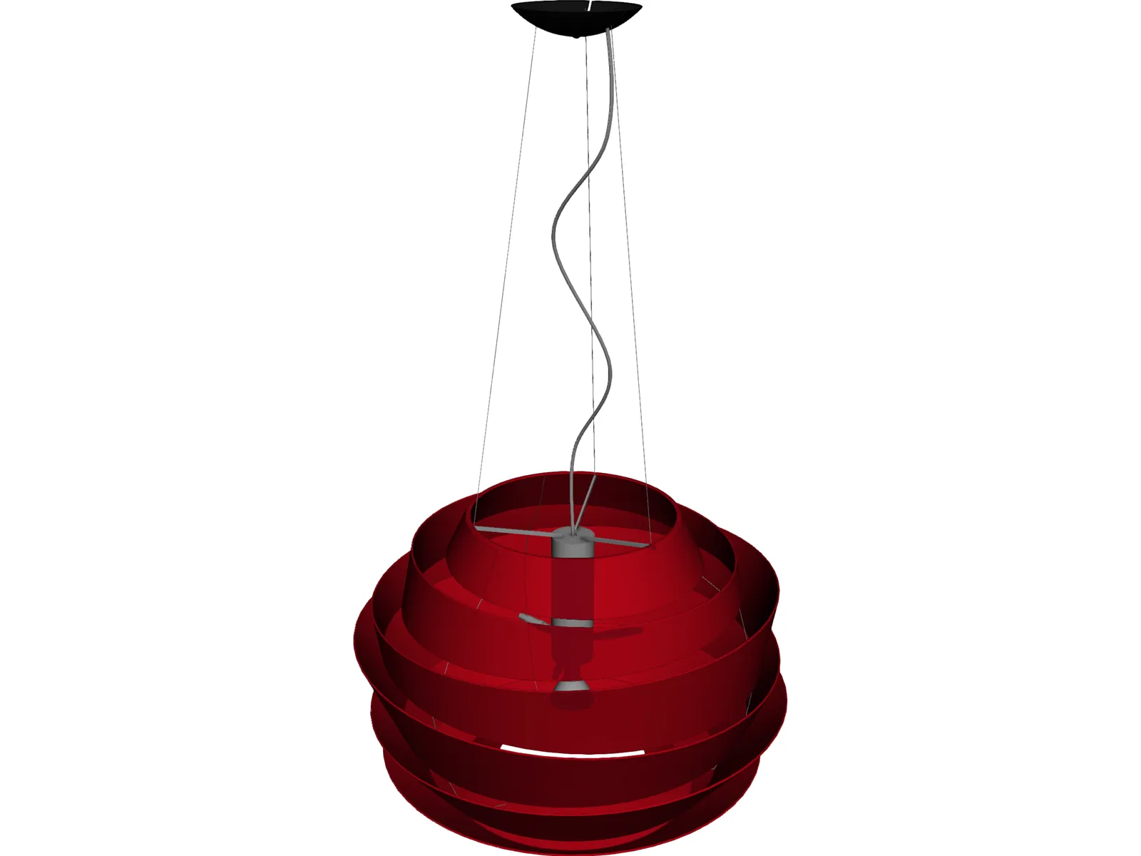 Le Soleil Suspension Lamp 3D Model main preview