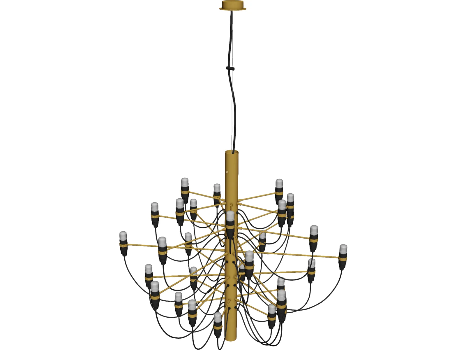 Flos 2097 Chandelier 3D Model main preview