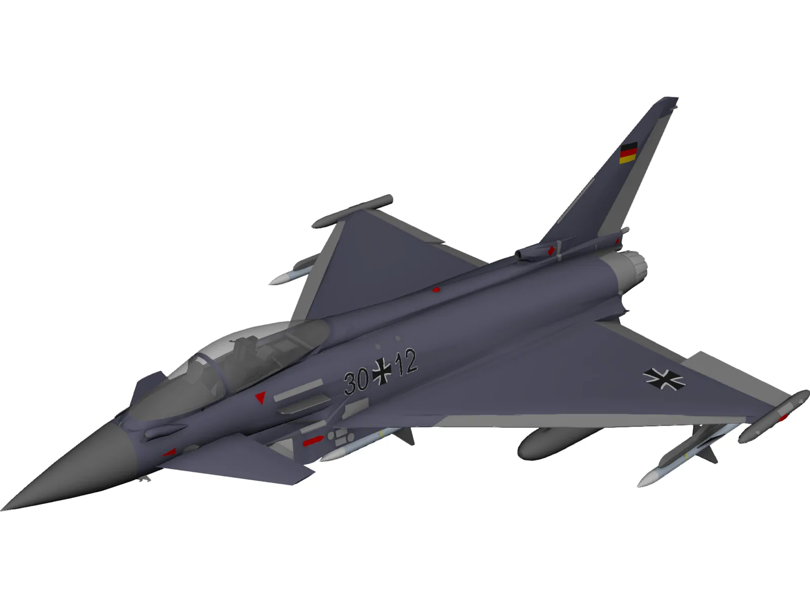 Eurofighter Typhoon 3D Model main preview