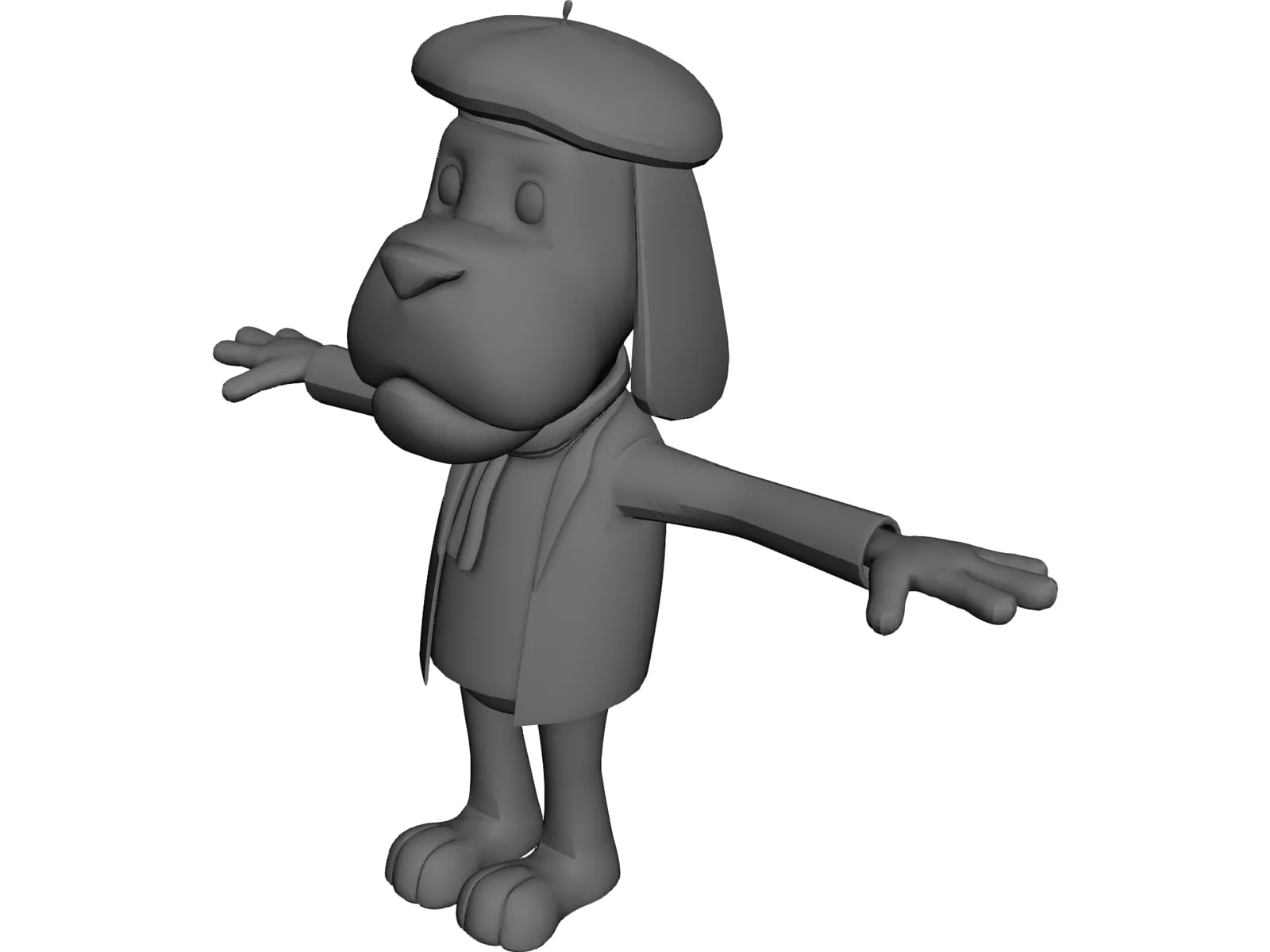 Bizoo Dog 3D Model main preview