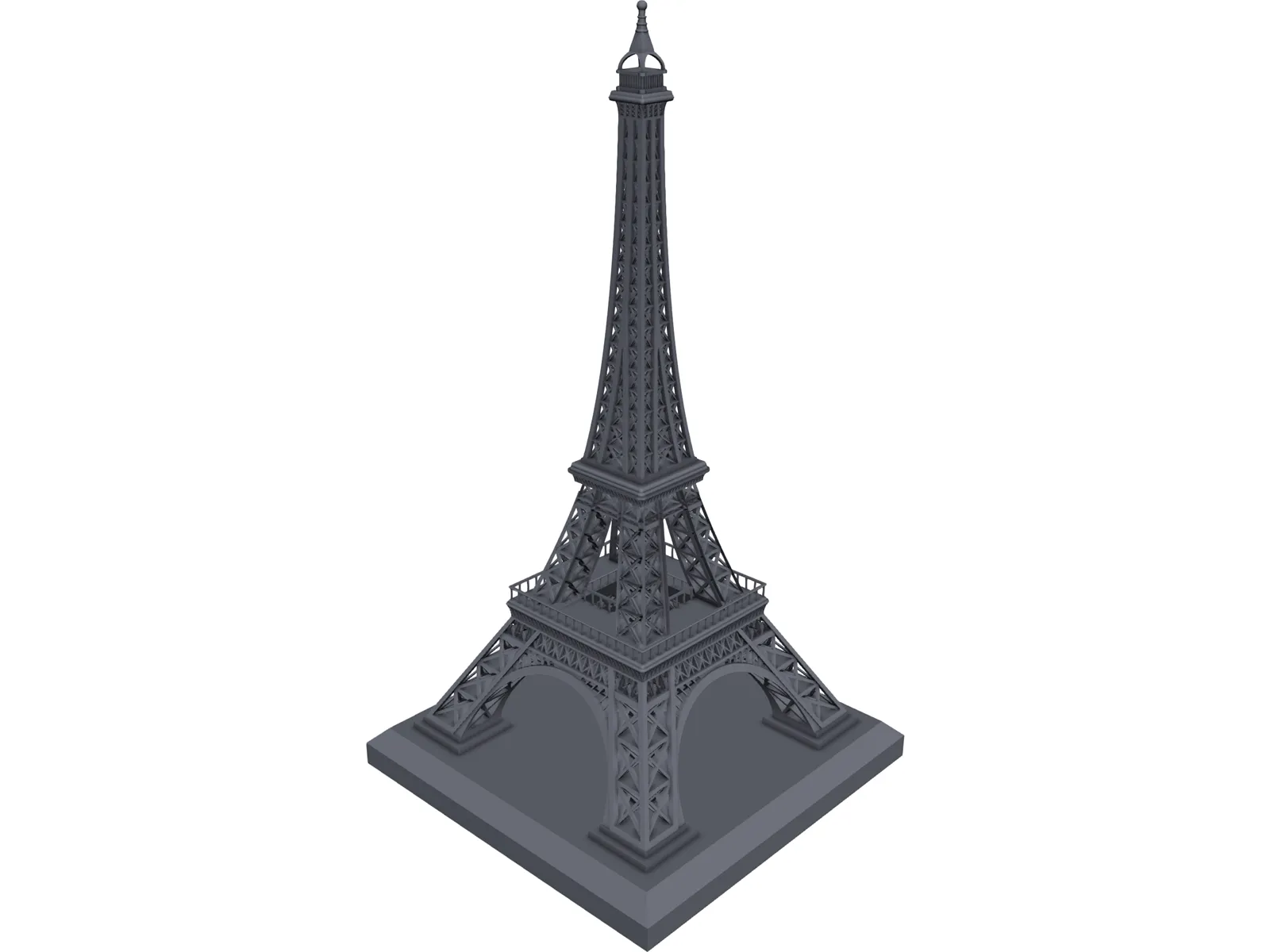 Eiffel Tower 3D Model main preview