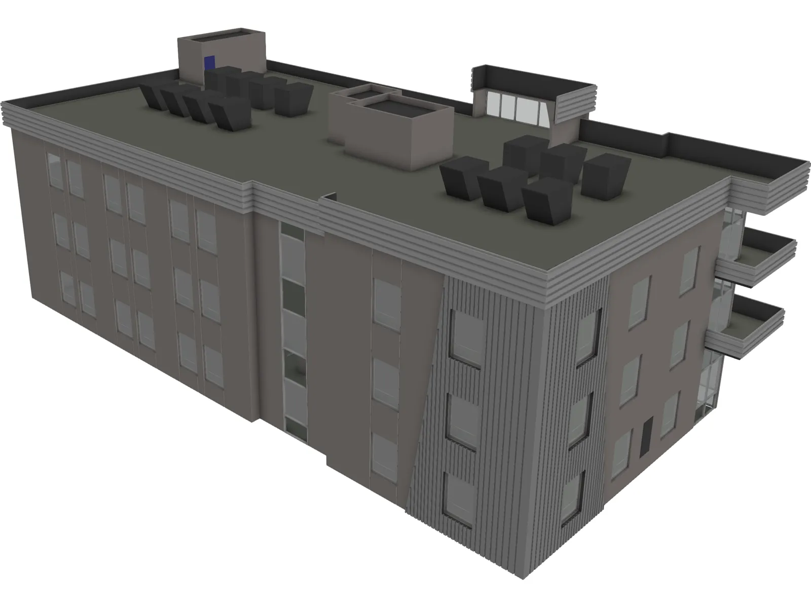 Office Building 3D Model main preview