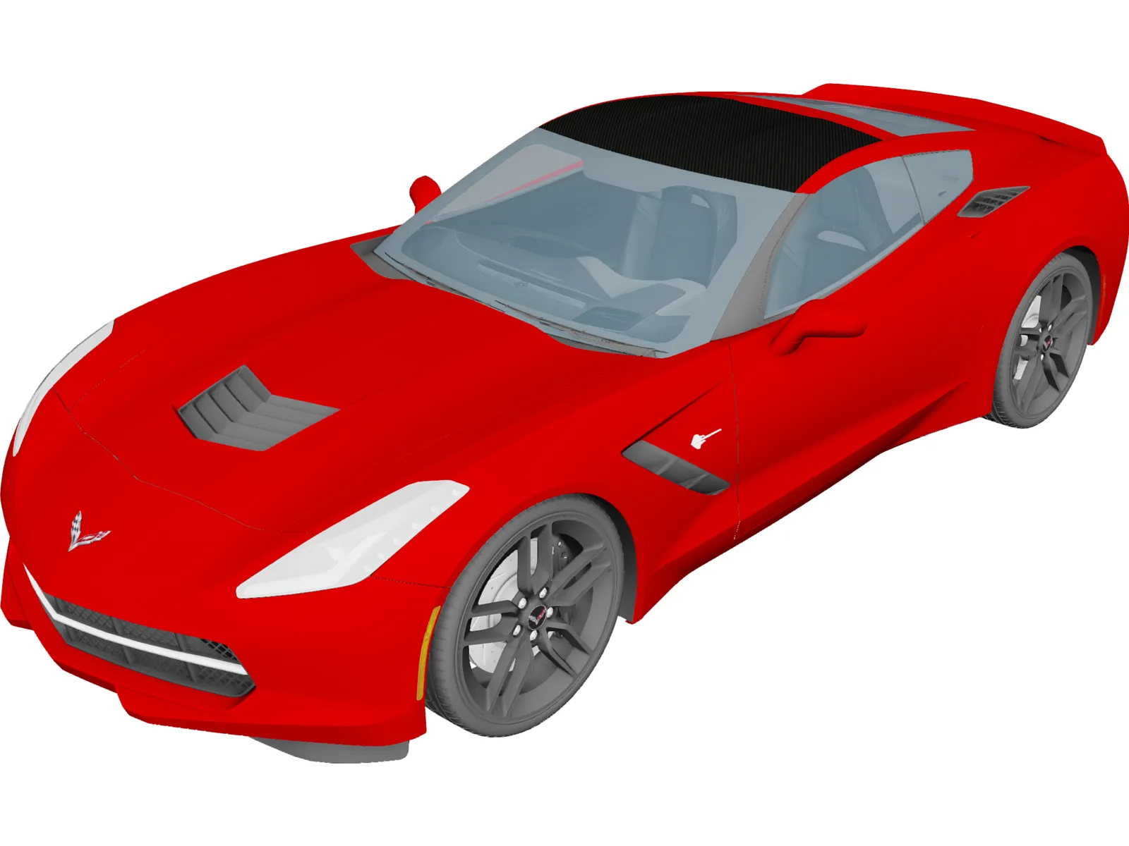 Chevrolet Corvette C7 Stingray (2014) 3D Model main preview