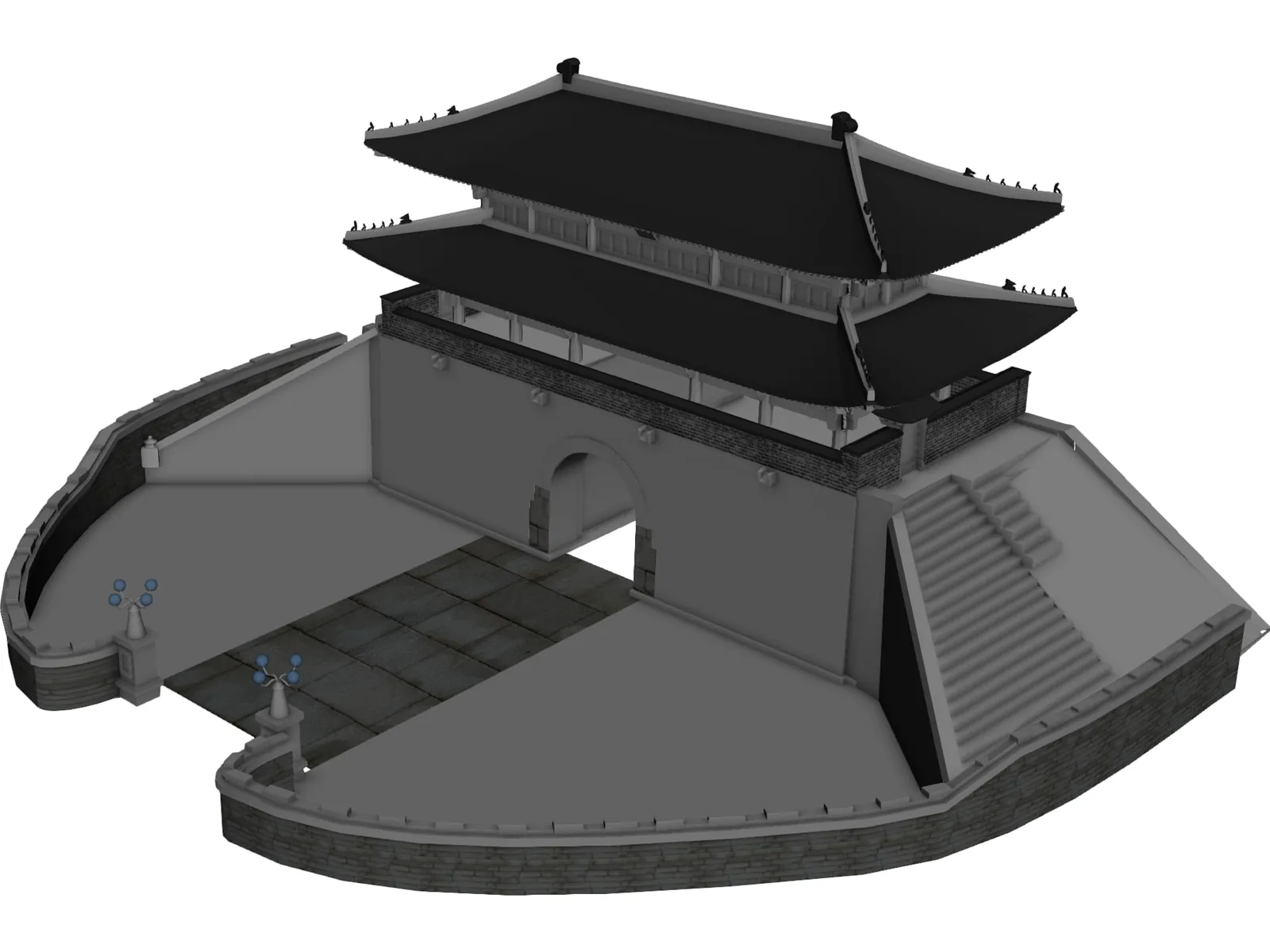 Namdaemun 3D Model main preview