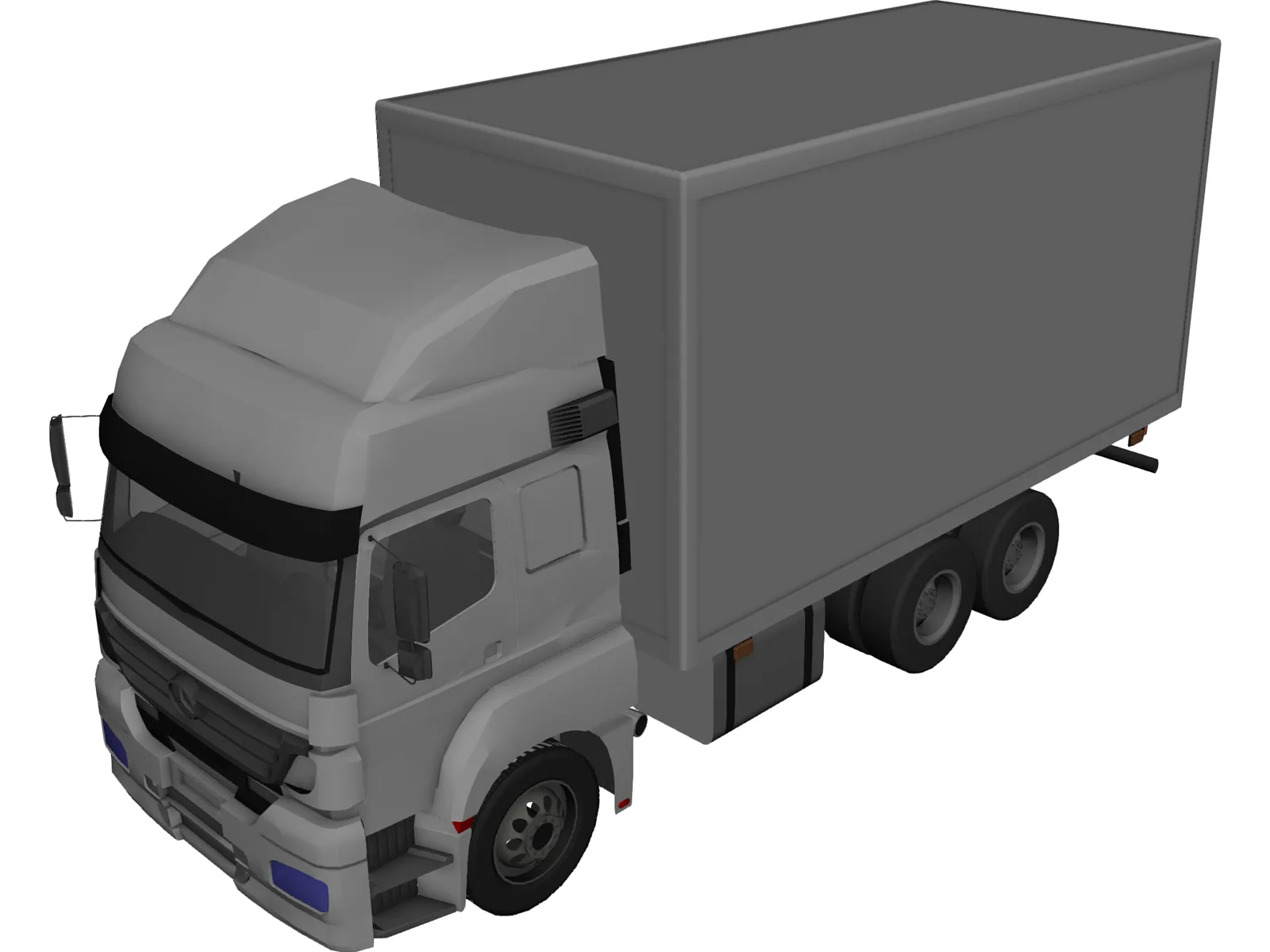 Mercedes-Benz Axor 3-Axle Cab 3D Model main preview