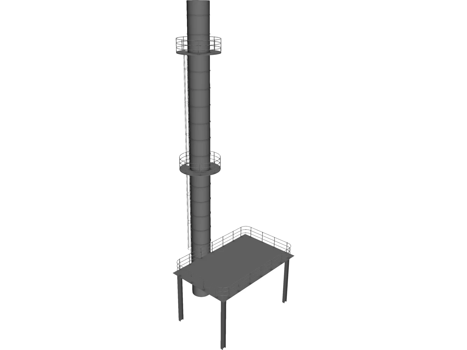 Distillation Column 3D Model main preview