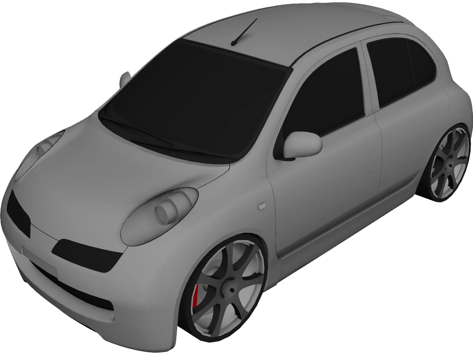 Nissan Micra [Tuned] 3D Model main preview