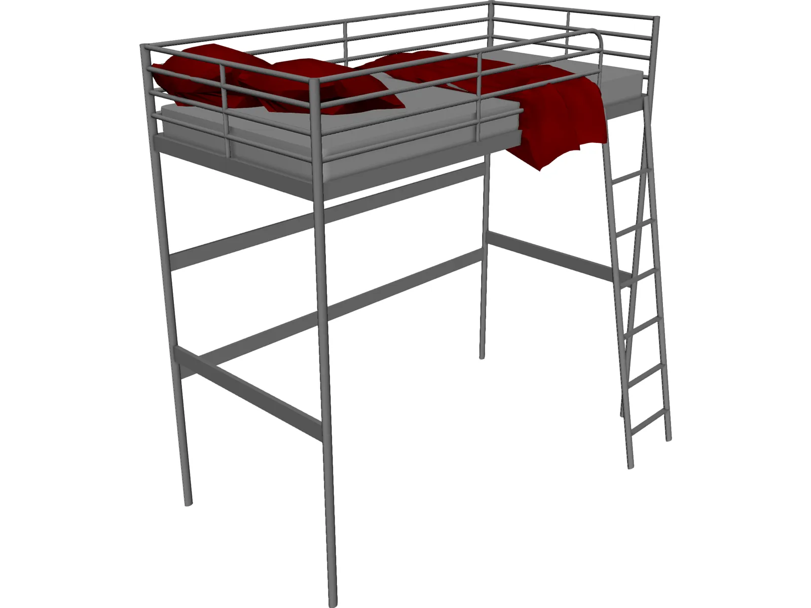 Bed IKEA 3D Model main preview