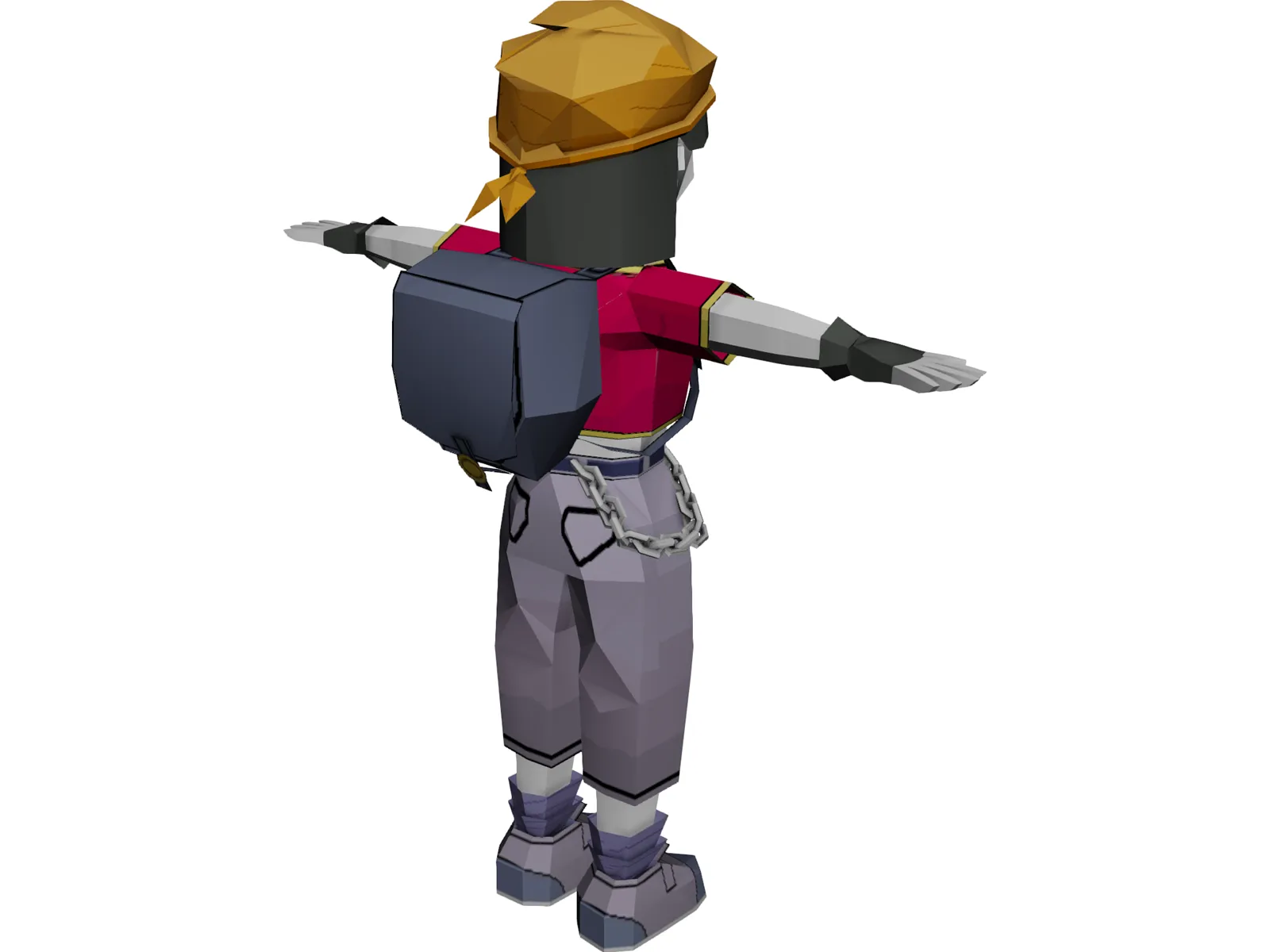 Pan 3D Model main preview