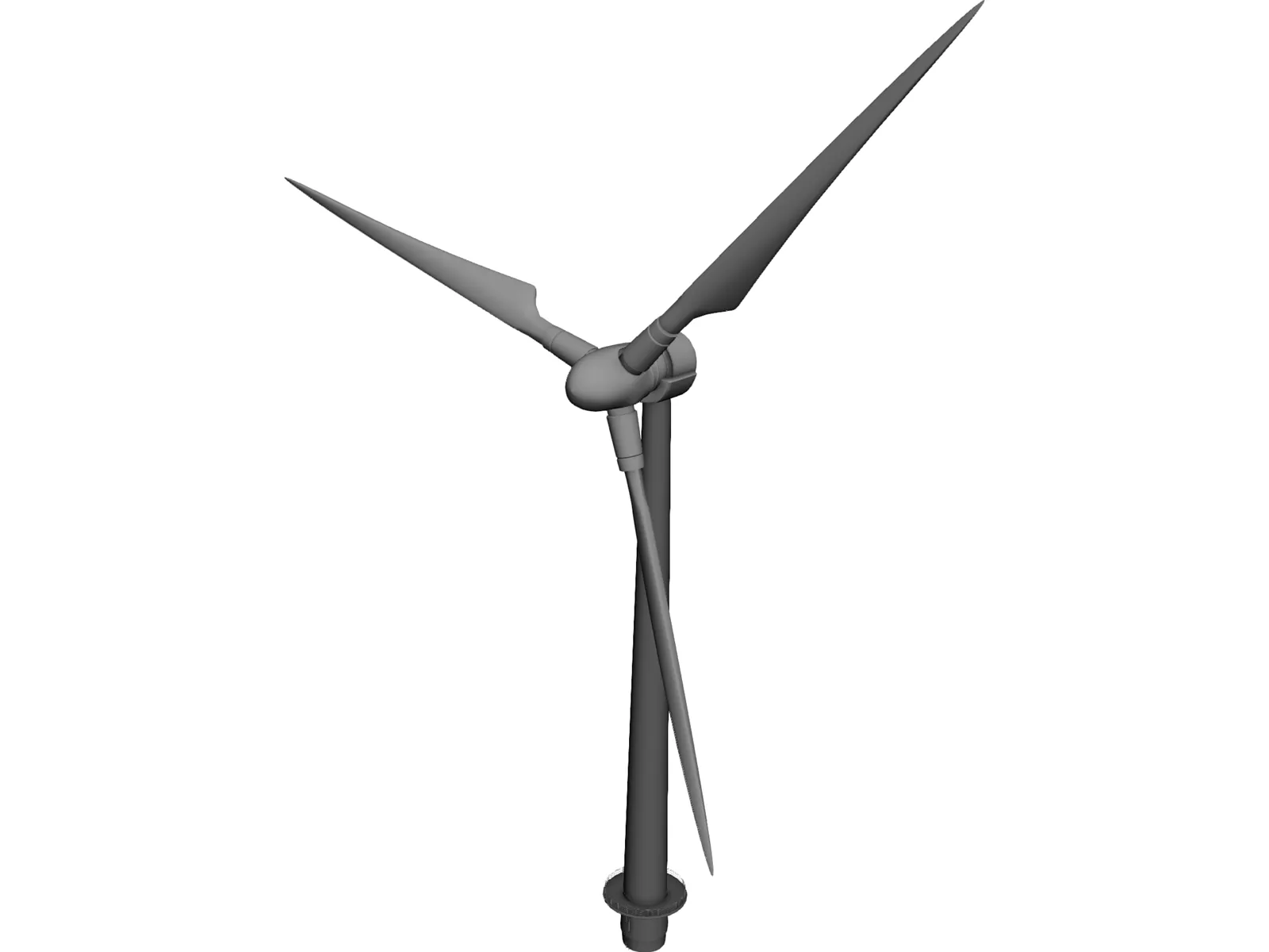 Ocean Windmill 3D Model main preview