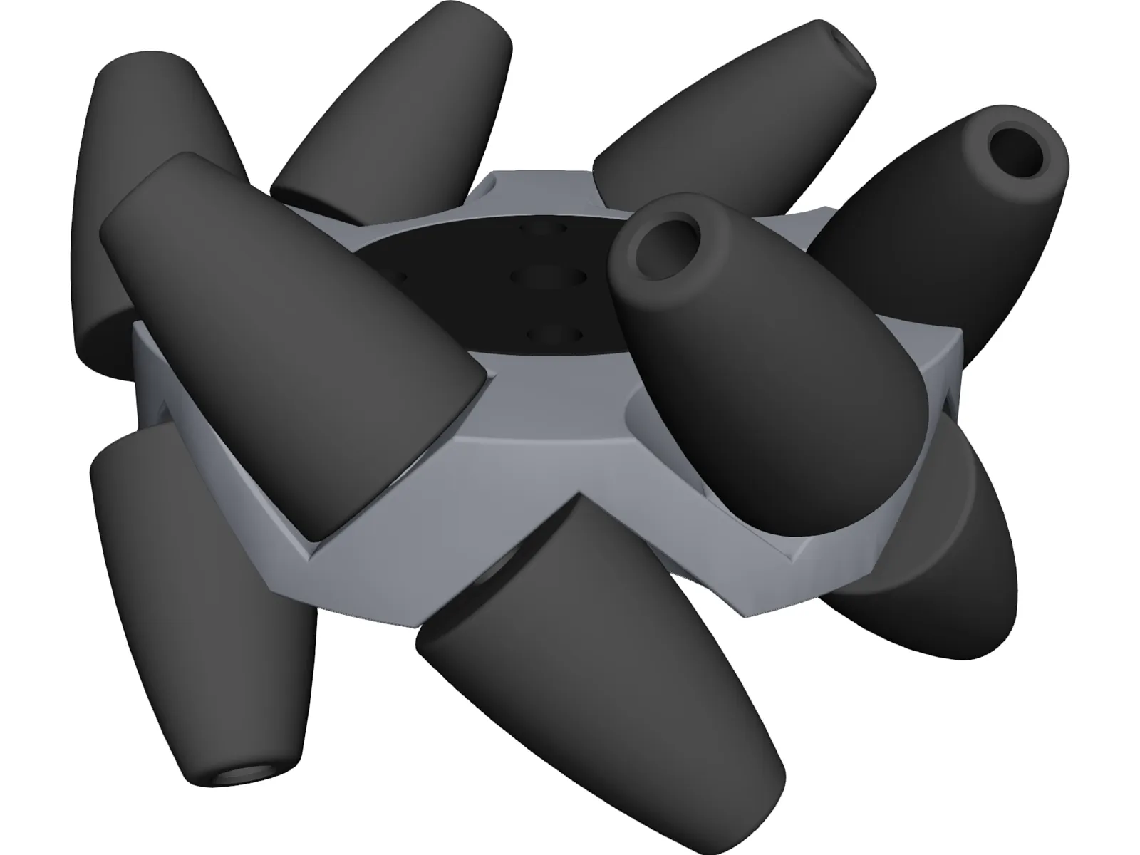 Mecanum Wheel 3D Model main preview
