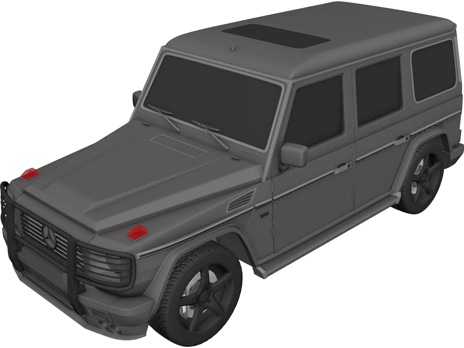 Mercedes-Benz G-Glass 3D Model main preview