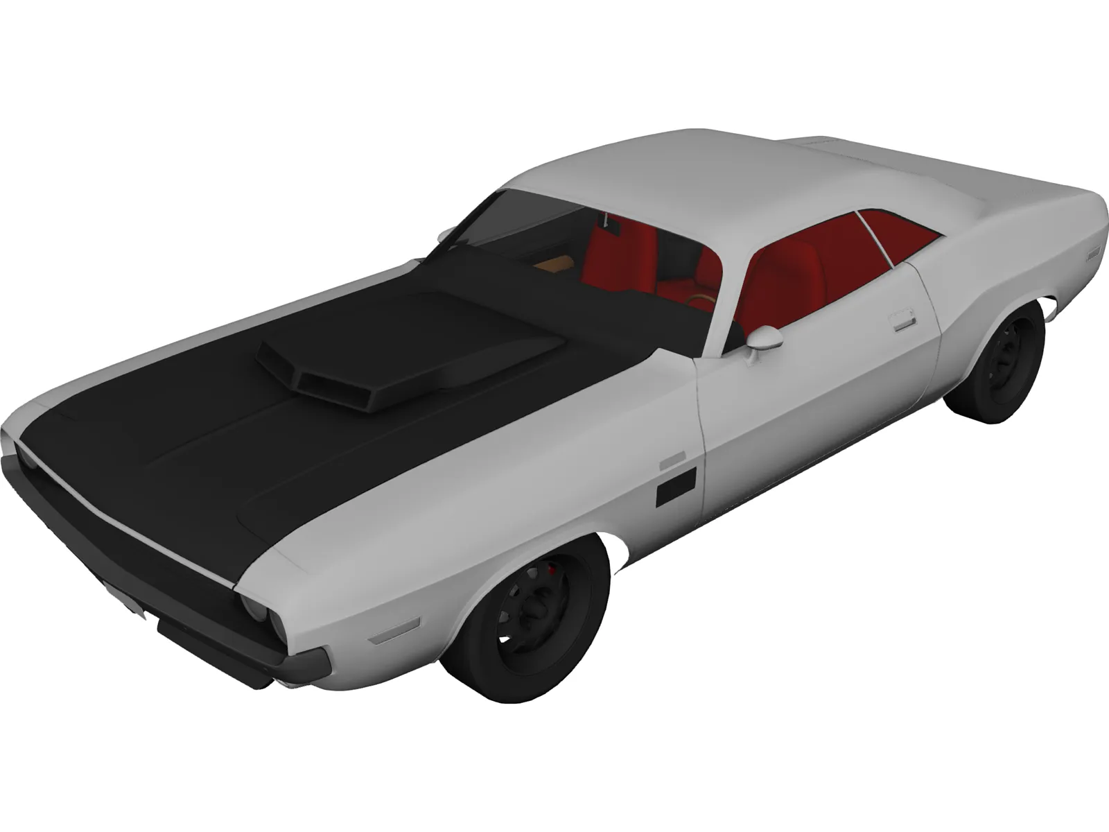 Dodge Challenger TA (1970) 3D Model main preview