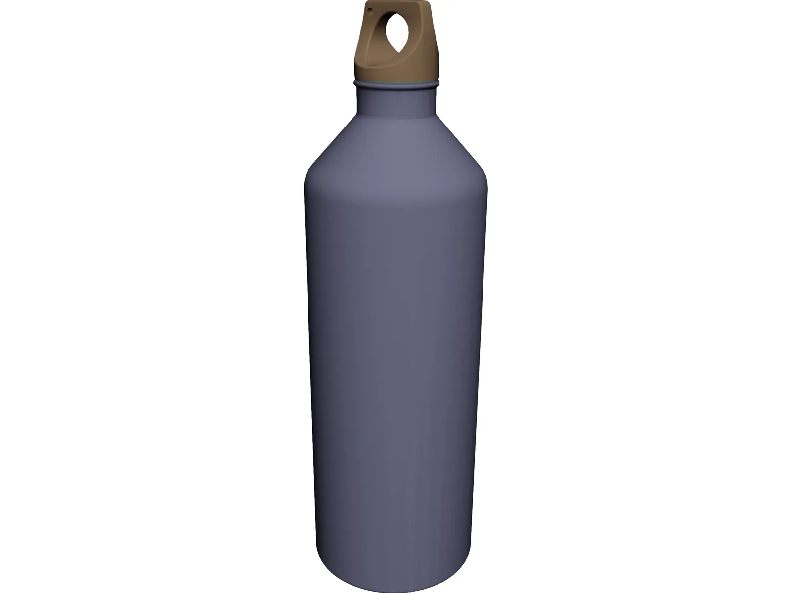 Aluminum Water Bottle 3D Model main preview